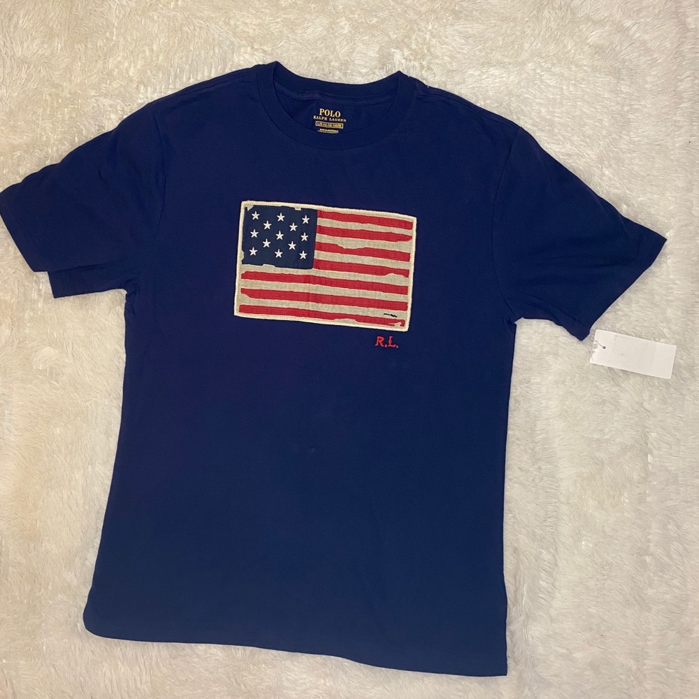 NWT Boys Polo Ralph Lauren Flag T